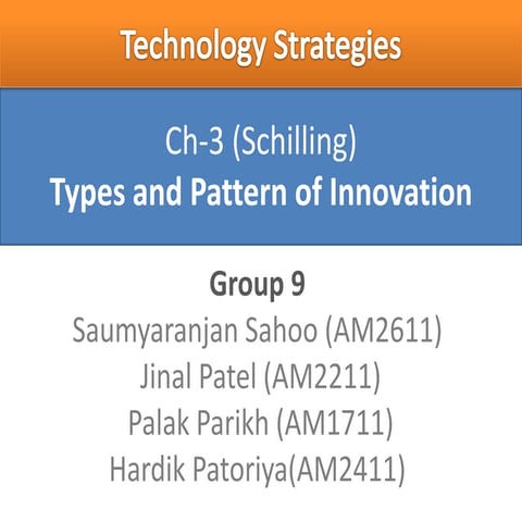 Pattern of Innovation