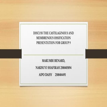 Group Anatomy bones and ossification ppt