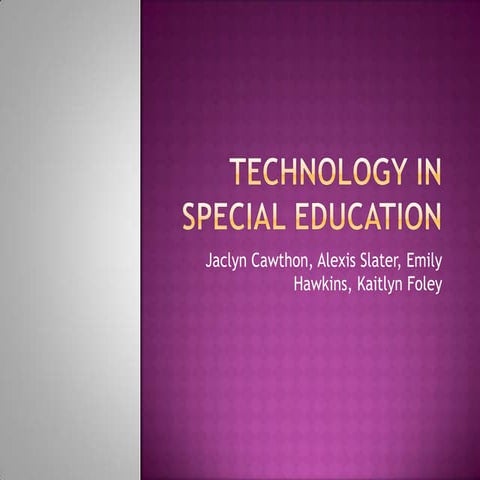 Technology in Special Education