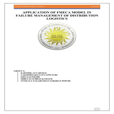 Application Of FMECA 