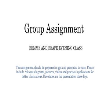 Group Assignment_Evening.pptx that intrduces mechanics | PPTX