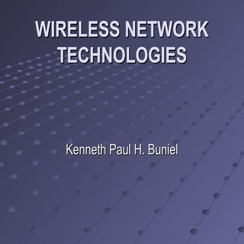 Wireless Network Technology
