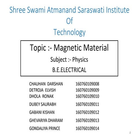   magnetic materials (160760109010)