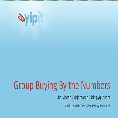 Group Buying By The Numbers