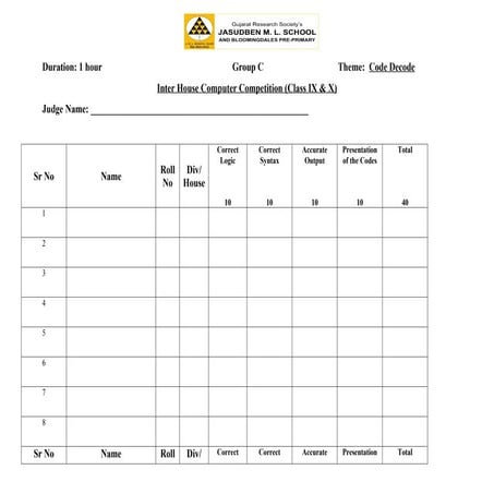 Group C Judging criteriajhjiihuhiuhuuiui | DOCX