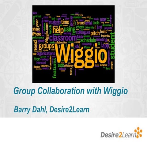 Group Collaboration with Desire2Learn Wiggio