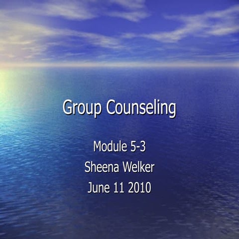 Group Counseling