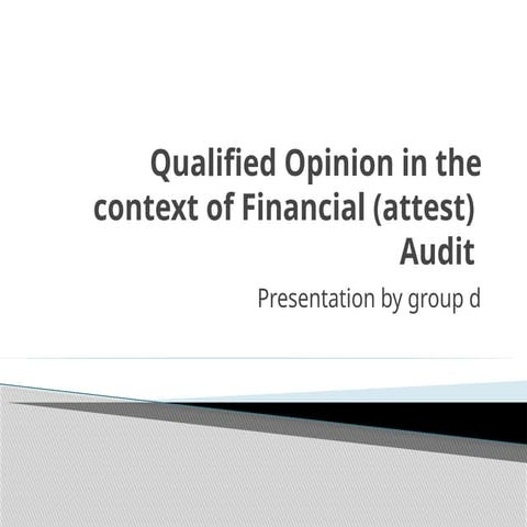 Financial Attest Audit what to see and what to leave