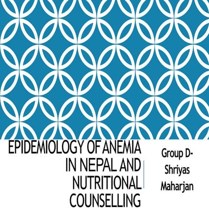 Epidemiology of anemia | Status in Nepal