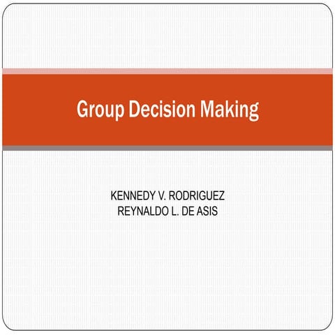 GROUP DECISION MAKING, GARBAGE CAN MODEL