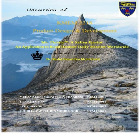 Group Design Report_Saliva Ejector