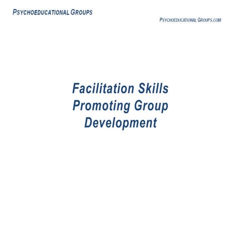 Facilitating Group Development