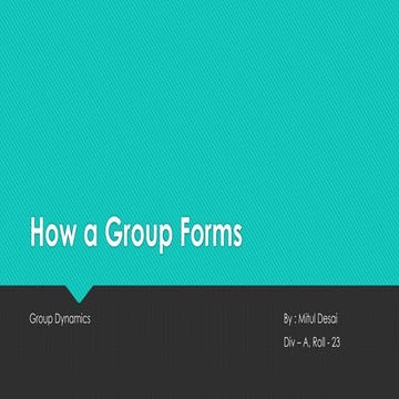Group Development Process