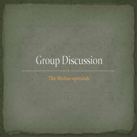 Groupdiscussion
