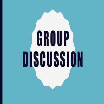 Group discussion