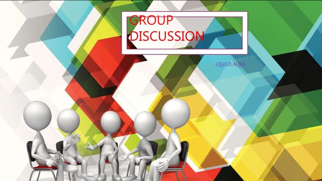 Group discussion PPT Group discussion PPT