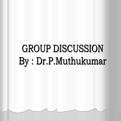 Group discussion