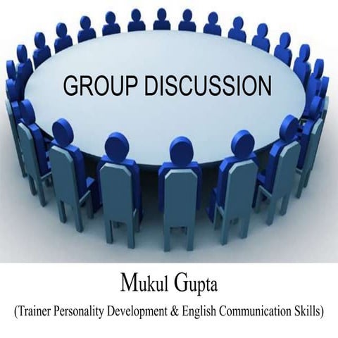 Group Discussion by Mukul Gupta for Students of MBA, BBA, B.Com, B.Com(H)