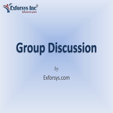 Discussing in Groups