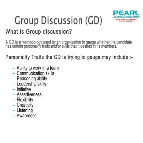 Group discussion tips
