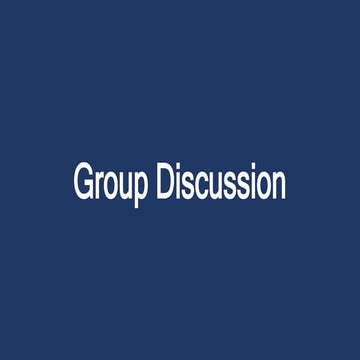 Group Discussion