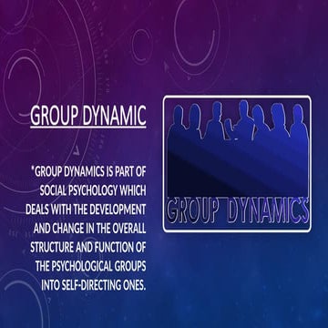 Group dynamic power point presentaion ppt. | PPTX
