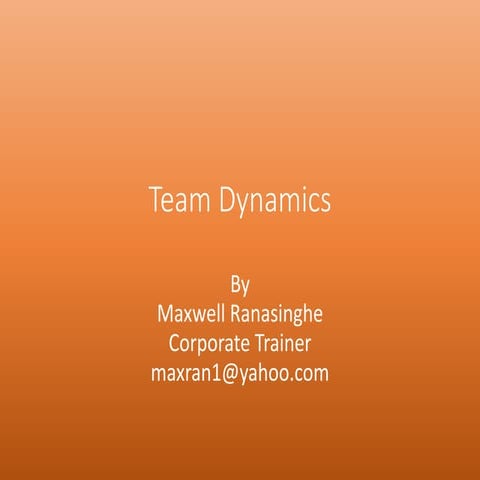 Group dynamics