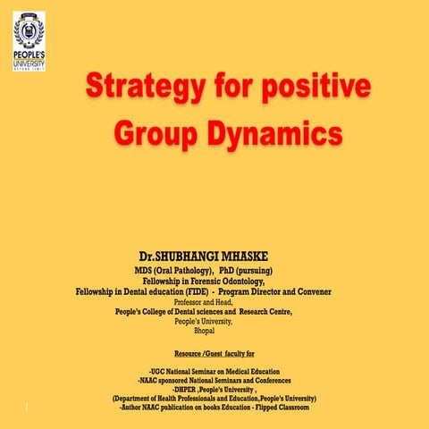 GROUP DYNAMICS and Participatory learning  in medical and Dental education  .pdf
