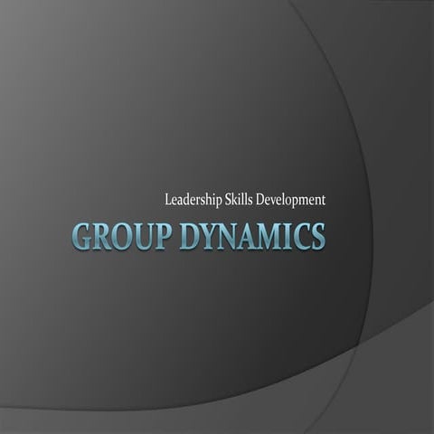 Group dynamics conflict resolution