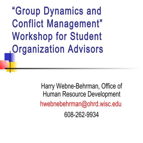 Group dynamics and_conflict_management_for_student_advisors