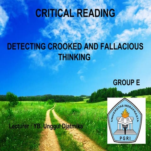 detecting crooked and fallacious thinking part 2 