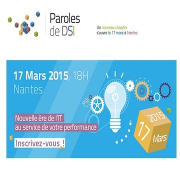 [Paroles de DSI] Mobilité et utilisateurs : Quelle stratégie ? - Nantes 2015