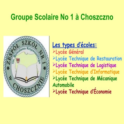 Groupe scolaire no 1 à choszczno