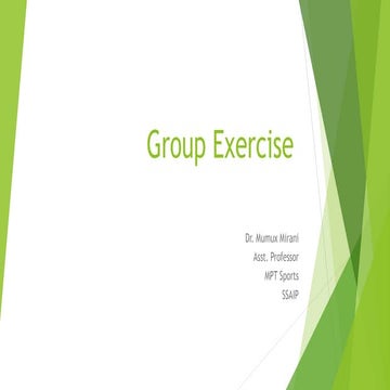 Group exercise | PDF