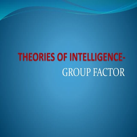 Group factor