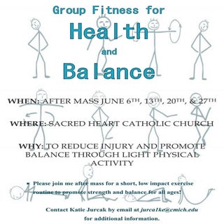 Group fitness flyer