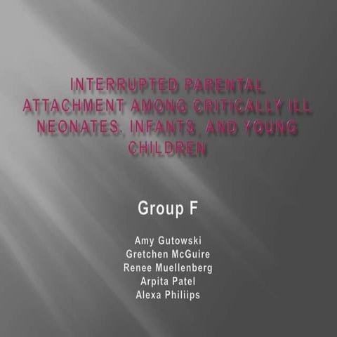 Attachment Theory and Parenting | PPTX