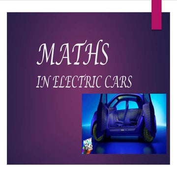Maths in Electric Cars - Gillett