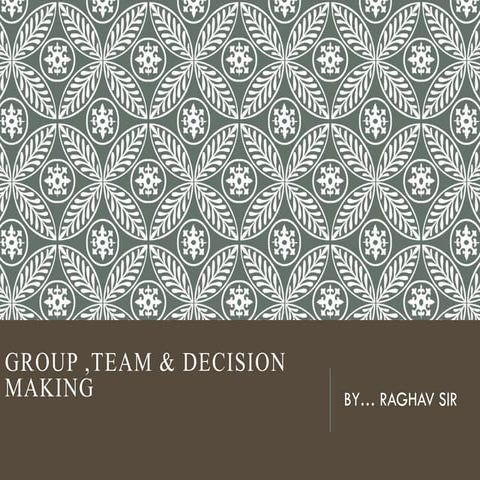 Group & Group Dynamics