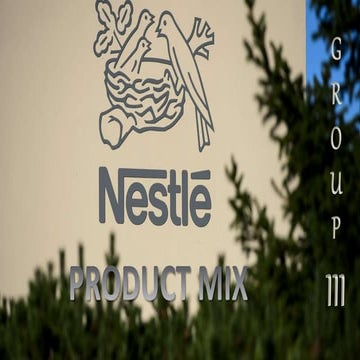 NESTLE INDIA MARKETING MIX