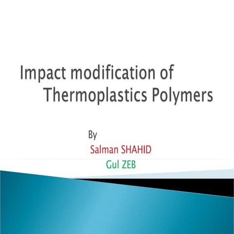 Impact Modification Of Thermoplastics