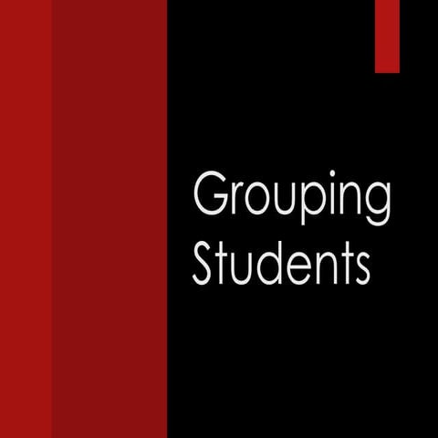 Sharing insights about how to group students in the language classroom