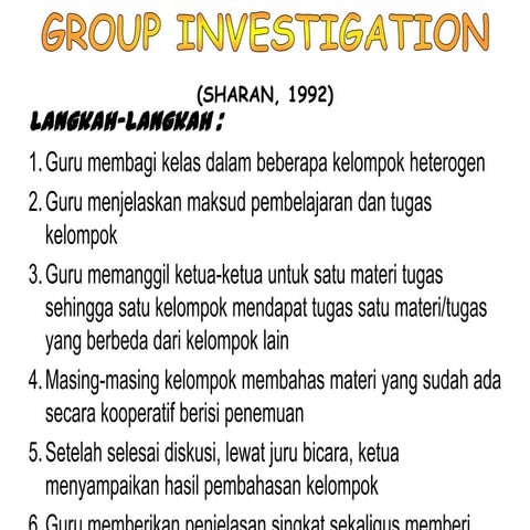 Group investigation | PPTX