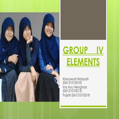 Group iv elements