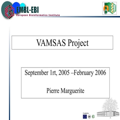 Group Meeting Vamsas Project Final