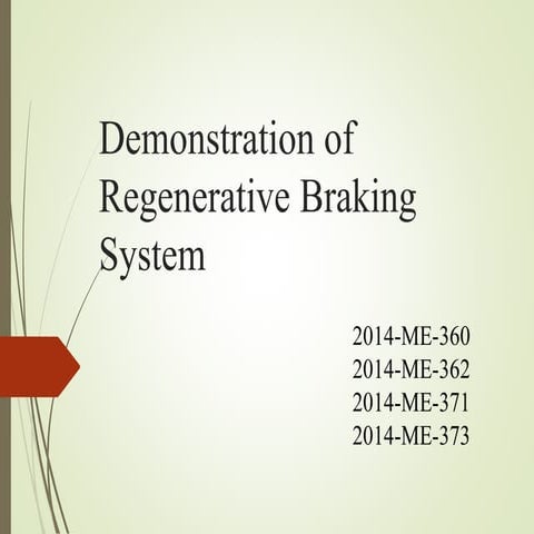 Regenerative Braking System