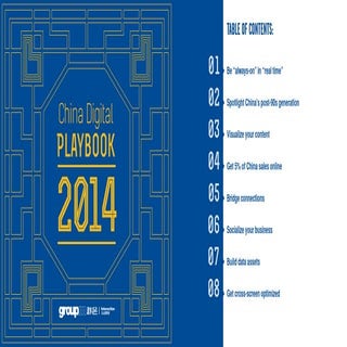 GroupM's China Digital Playbook - April 2014
