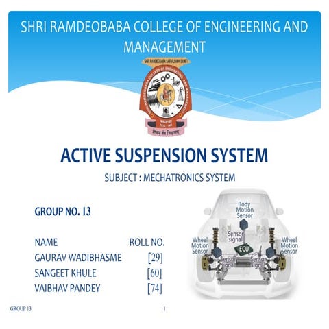 Active suspension system