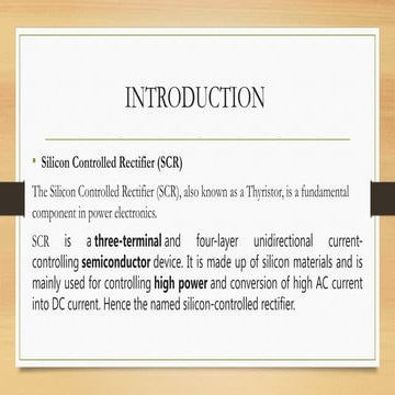 Silicon controlled rectifier (SCR).ppt