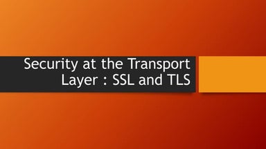 SSL And TLS 